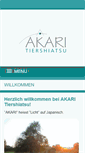 Mobile Screenshot of akari-tiershiatsu.ch
