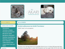 Tablet Screenshot of akari-tiershiatsu.ch